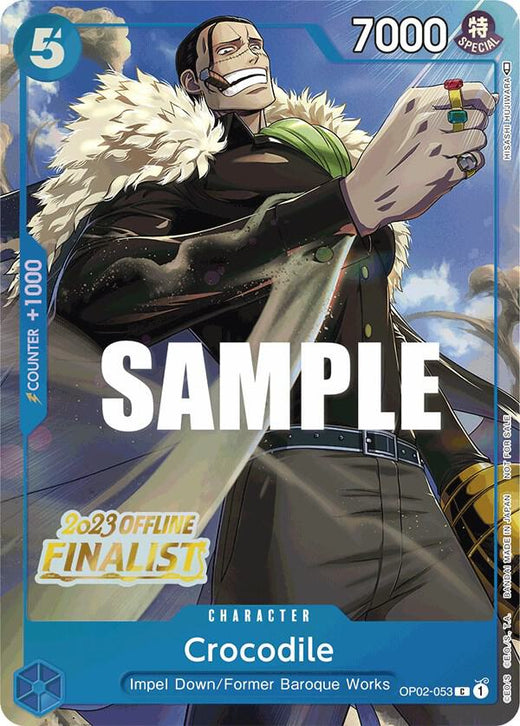 Crocodile (Offline Regional 2023) [Finalist] OP02-053 PR Foil