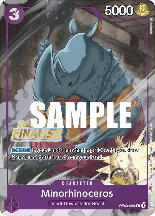 Minorhinoceros (Offline Regional 2023) [Finalist] OP03-069 PR Foil