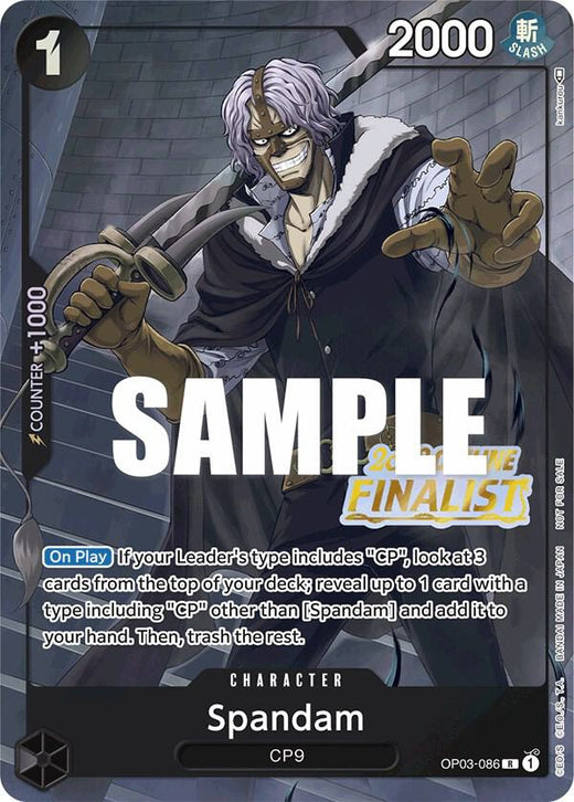 Spandam (Offline Regional 2023) [Finalist] OP03-086 PR Foil