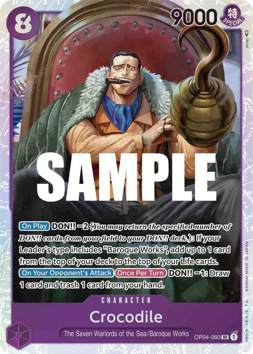 Crocodile (060) OP04-060 SR Foil