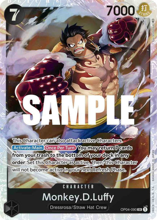 Monkey.D.Luffy (090) OP04-090 SR Foil