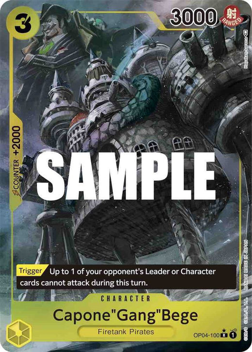 Capone"Gang"Bege (Alternate Art) OP04-100 R Foil