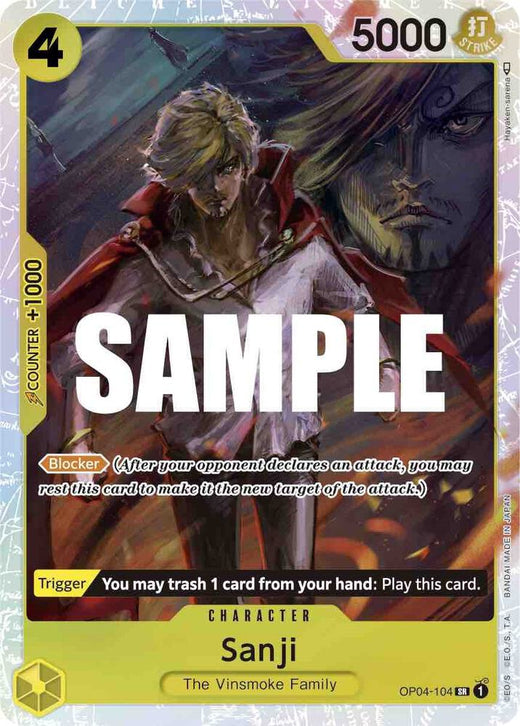 Sanji (104) OP04-104 SR Foil