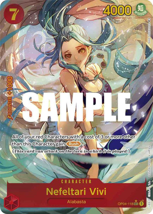 Nefeltari Vivi (118) (Alternate Art) OP04-118 SEC Foil