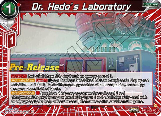 Dr. Hedo's Laboratory BT22-008 Uncommon Foil
