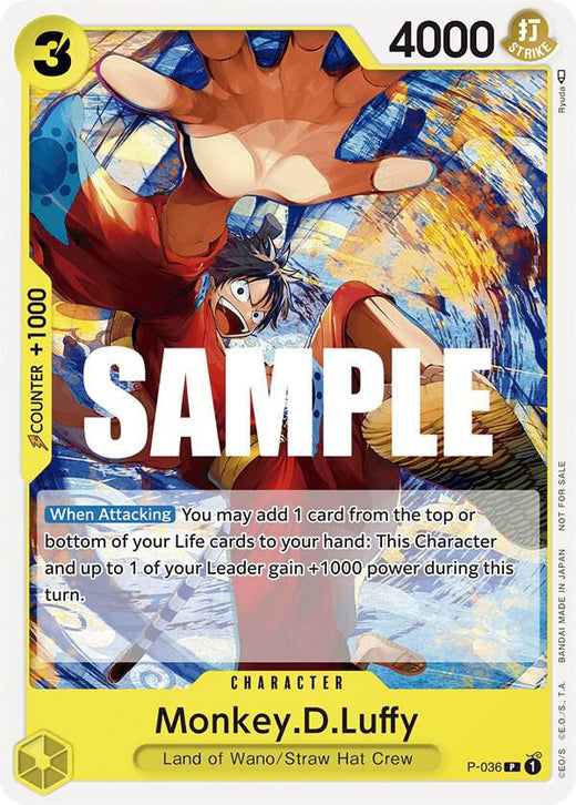 Monkey.D.Luffy (Pre-Release Tournament) P-036 PR