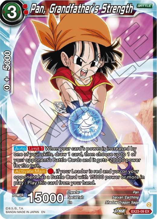 Pan, Grandfather's Strength EX23-09 Expansion Rare Foil