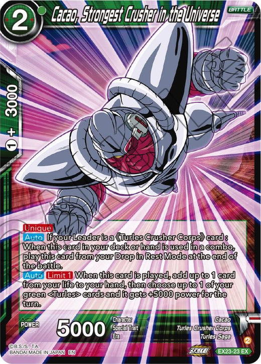 Cacao, Strongest Crusher in the Universe EX23-23 Expansion Rare Foil