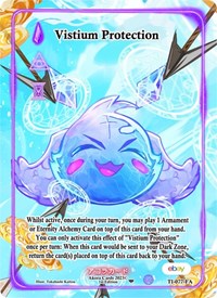 Vistium Protection (Full Art) | Trials of Ikithia [eBay 1st Edition] | Full Art | Unspecified | #TI-077-FA