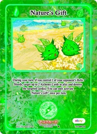 Nature's Gift (Holo) | Trials of Ikithia [eBay 1st Edition] | Holo | Holofoil | #TI-089-H