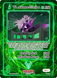 W. Akuma-Elzriun | Trials of Ikithia [eBay 1st Edition] | Rare | Unspecified | #TI-054