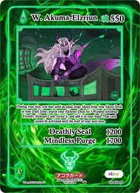 W. Akuma-Elzriun (Holo) | Trials of Ikithia [eBay 1st Edition] | Holo | Unspecified | #TI-054-H