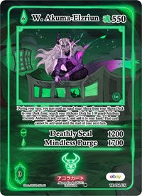 W. Akuma-Elzriun (Extended Art) | Trials of Ikithia [eBay 1st Edition] | Extended Art | Unspecified | #TI-054-EX