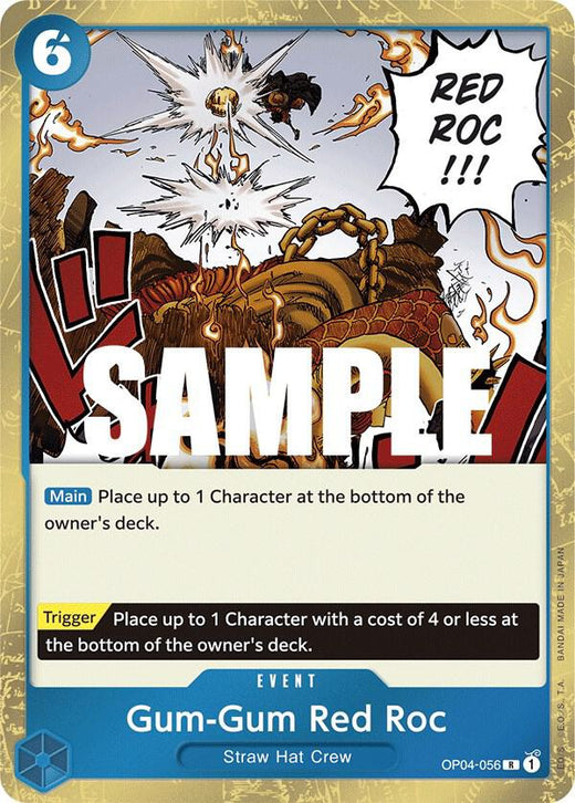 Gum-Gum Red Roc OP04-056 R Foil