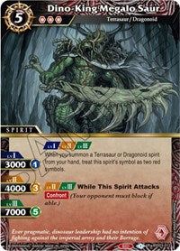 Dino-King Megalo Saur | Aquatic Invaders | Rare | Normal | #BSS03-012