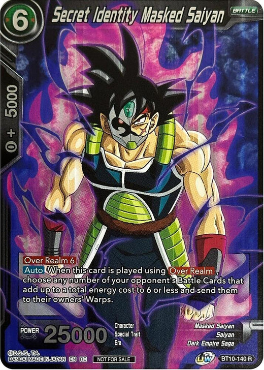 Secret Identity Masked Saiyan (Championship Selection Pack 2023 Vol.3) BT10-140 Promo Foil