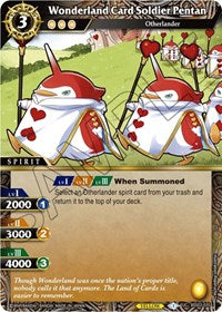 Wonderland Card Soldier Pentan | Aquatic Invaders | Uncommon | Holofoil | #BSS03-035