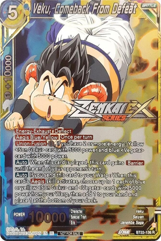 Veku, Comeback From Defeat (Event Pack 13) BT22-136 Promo Foil