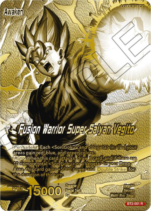 Vegito // Fusion Warrior Super Saiyan Vegito (Championship 2023 Golden Card Vol.3) BT2-001 Promo