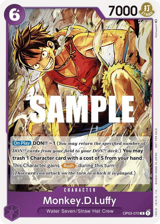 Monkey.D.Luffy (Dash Pack) OP03-070 R Foil