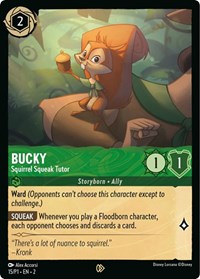 Bucky - Squirrel Squeak Tutor | Disney Lorcana Promo Cards | Promo | Cold Foil | #15