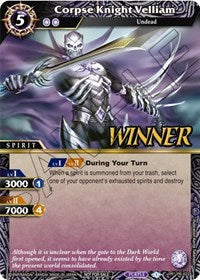Corpse Knight Velliam (Tournament Pack Vol. 3 -Winner-) | Launch & Event Promos | Promo | Holofoil | #PR-022