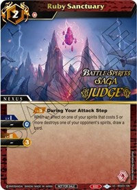 Ruby Sanctuary (Judge Pack Vol. 3) | Launch & Event Promos | Uncommon | Holofoil | #BSS03-106