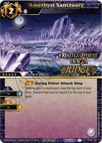 Amethyst Sanctuary (Judge Pack Vol. 3) | Launch & Event Promos | Uncommon | Holofoil | #BSS03-108