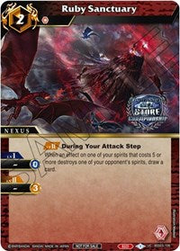 Ruby Sanctuary (Championship Pack 2023 Vol. 3) | Launch & Event Promos | Uncommon | Holofoil | #BSS03-106