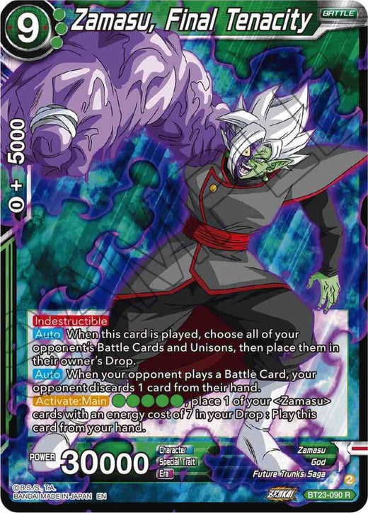 Zamasu, Final Tenacity BT23-090 Rare