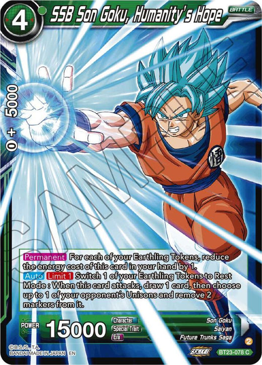 SSB Son Goku, Humanity's Hope BT23-078 Common