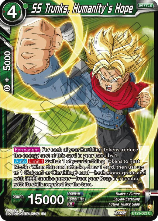 SS Trunks, Humanity's Hope BT23-082 Common