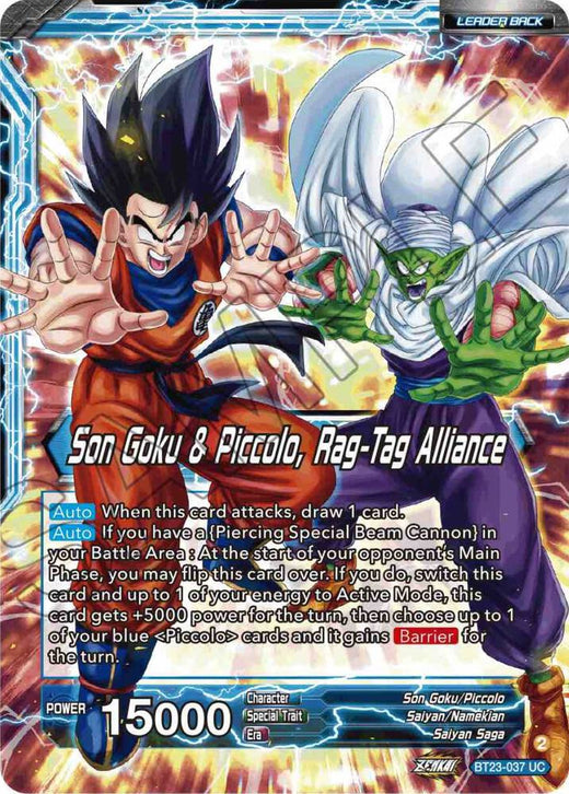 Son Goku // Son Goku & Piccolo, Rag-Tag Alliance BT23-037 Uncommon