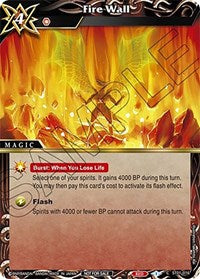 Fire Wall (Sealed Event Promotion Pack) | Battle Spirits Saga Promo Cards | Common | Holofoil | #ST01-016