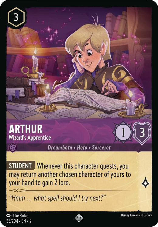 Arthur - Wizard's Apprentice 35/204 Super Rare