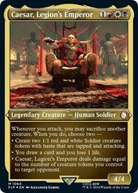 Caesar, Legion's Emperor (Display Commander) - Thick Stock 1064 M Foil