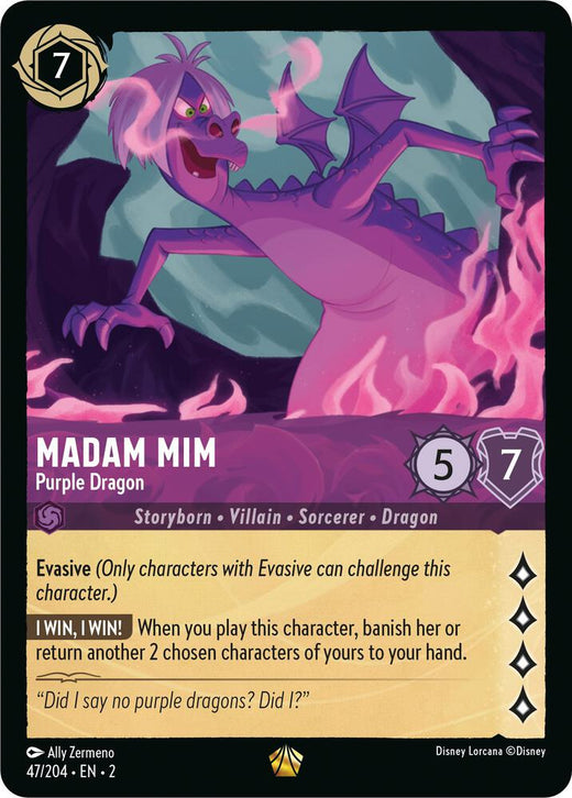 Madam Mim - Purple Dragon 47/204 Legendary