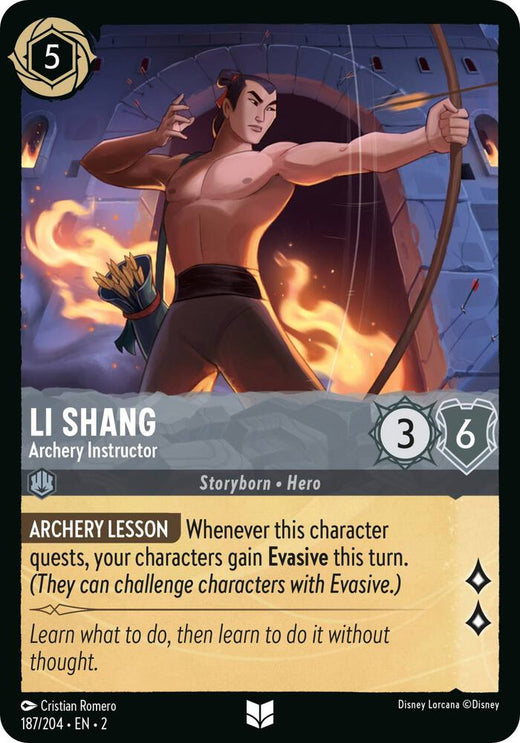 Li Shang - Archery Instructor 187/204 Uncommon