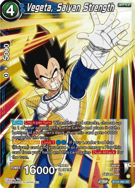 Vegeta, Saiyan Strength BT23-060 Super Rare Foil
