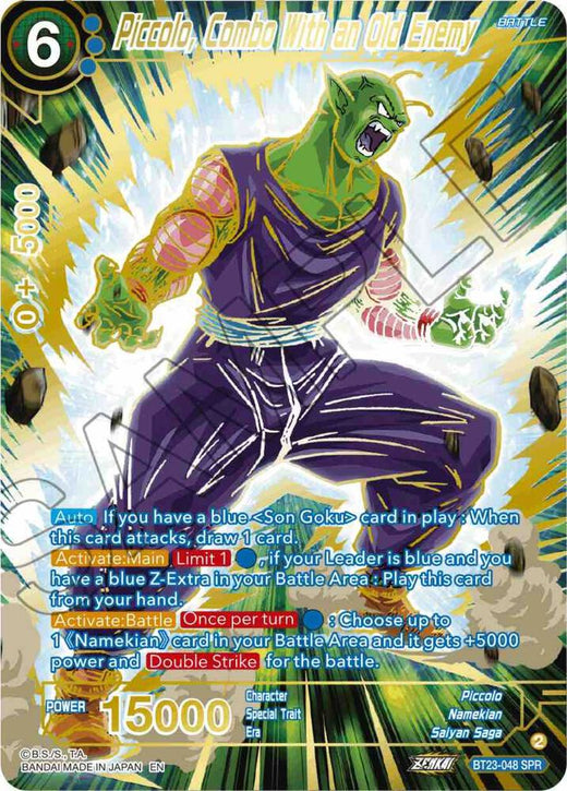 Piccolo, Combo With an Old Enemy (SPR) BT23-048 Special Rare Foil