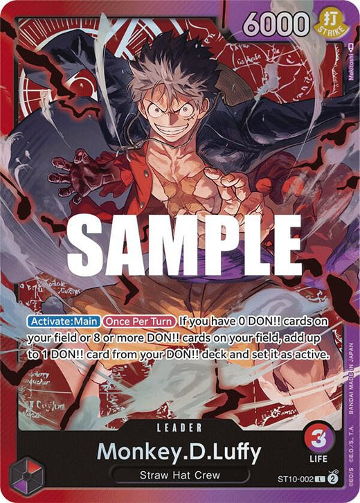 Monkey.D.Luffy (002) ST10-002 L Foil