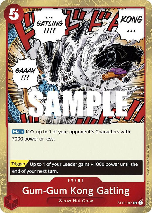 Gum-Gum Kong Gatling ST10-016 C Foil