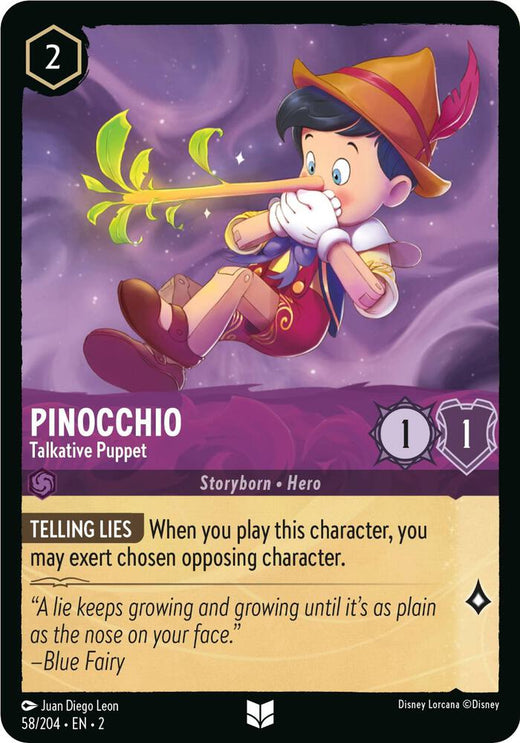 Pinocchio - Talkative Puppet 58/204 Uncommon