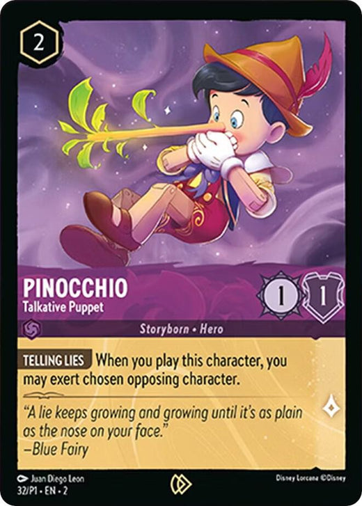 Pinocchio - Talkative Puppet 32 Promo Cold Foil