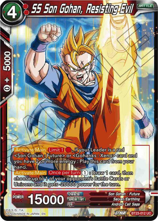 SS Son Gohan, Resisting Evil BT23-012 Uncommon