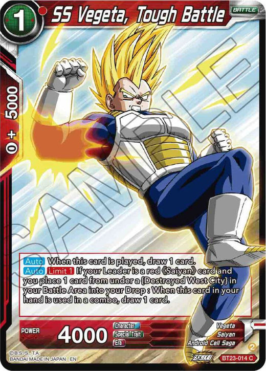 SS Vegeta, Tough Battle BT23-014 Common