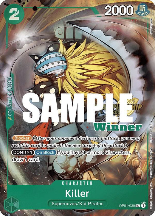 Killer (CS 2023 Top Players Pack) [Winner] OP01-039 UC