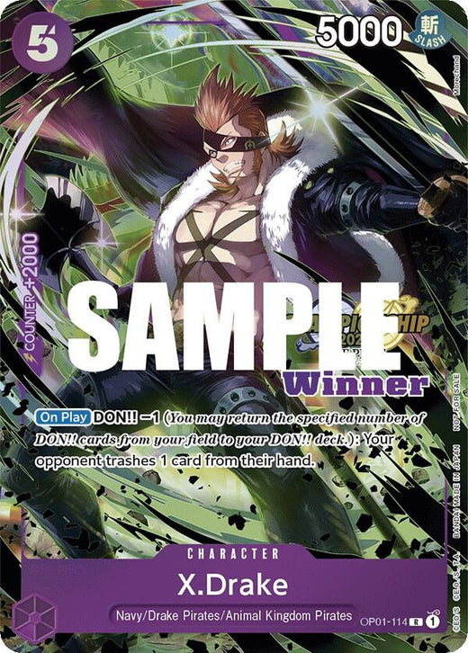 X.Drake (CS 2023 Top Players Pack) [Winner] OP01-114 R