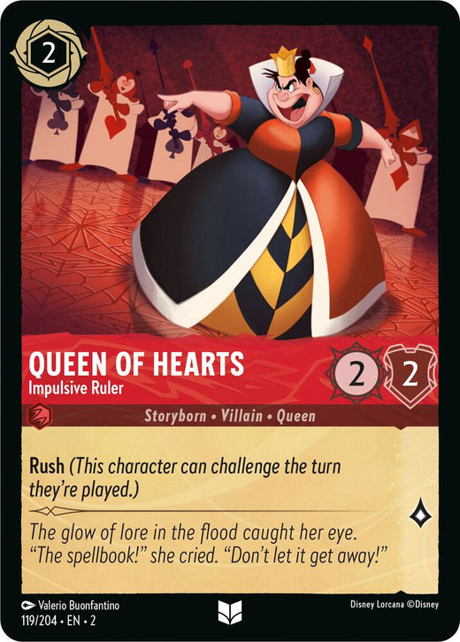Queen of Hearts - Impulsive Ruler 119/204 Uncommon