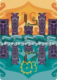 Echoing Deeps Art Card (Gold-Stamped Signature) 64 S